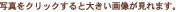 写真をクリックすると大きい画像が見られます。